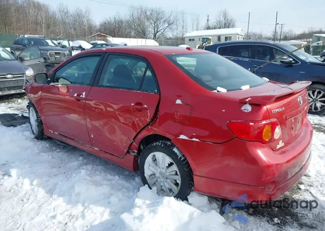 2009 Toyota Corolla S z USA, uszkodzony, nr VIN 2T1BU40E09C009848